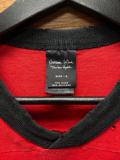 SS2006 Number (N)ine ‘Welcome to the Shadows’ Axl Rose Jersey Short Sleeve Shirt