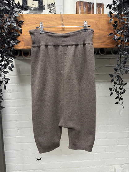 AW2016 Rick Owens ‘Mastadon’ Cashmere Dust Drop Crotch Shorts