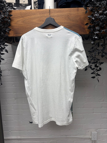 2000s Dolce & Gabbana ‘Beachwear’ White Graphic T-Shirt