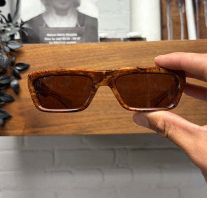 Jacques Marie Mage ‘Rush’ Burlwood Brown Tinted Sunglasses