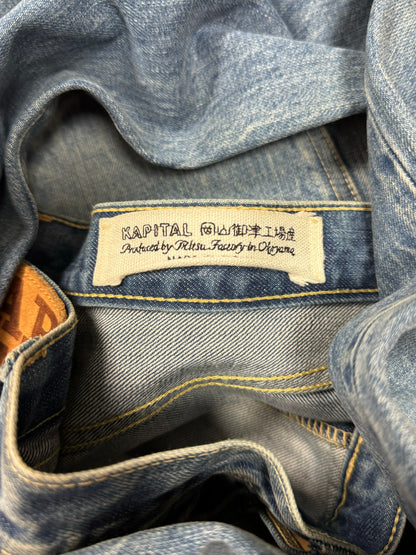 Kapital Light Wash Blue Straight Cut Denim