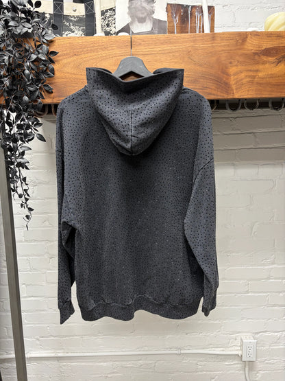 SS2023 Balenciaga ‘Crystal Embellished’ Rhinestone Zip-Up Hoodie