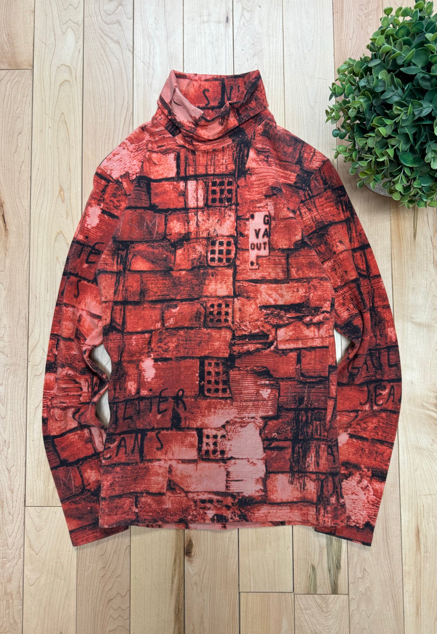 AW1997 Jean Paul Gaultier Homme ‘Fight Racism’ Brick Sweater