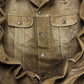 2000s Dolce & Gabbana Dirt Wash Brown Denim Trucker Jacket