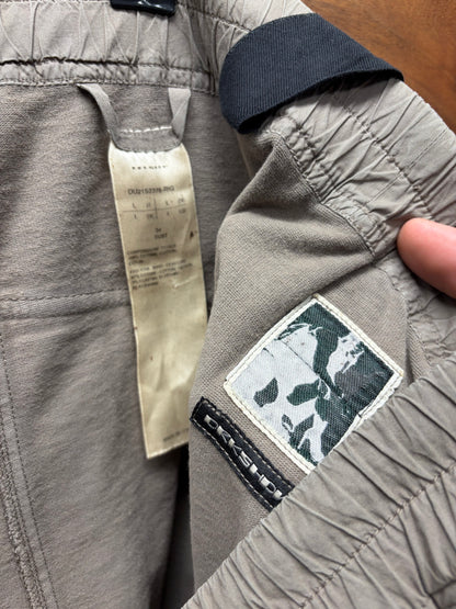 Rick Owens DRKSHDW ‘Creatch’ Dust Brown Cotton Drawstring Cargo Pants