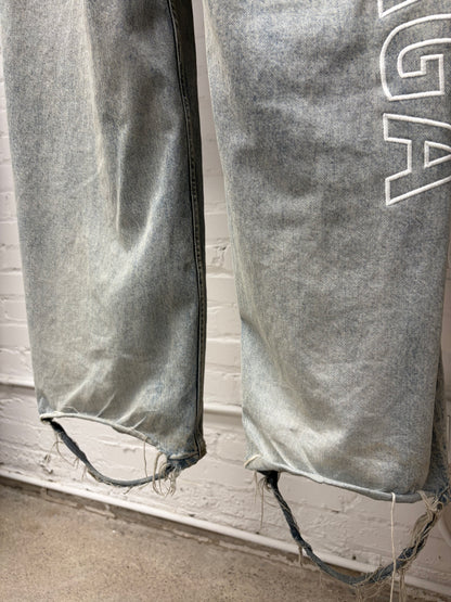 SS2024 Balenciaga ‘Outline’ Washed Blue Baggy Denim