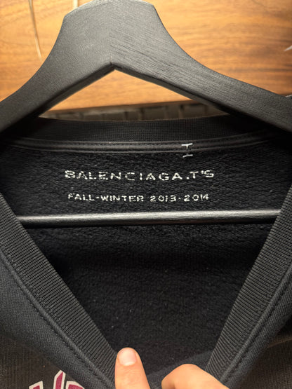 AW2013 Balenciaga ‘Join a Weird Trip’ Metal Logo Sweatshirt