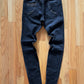 Tripp NYC “Safety Pin’ Washed Black Skinny Denim.