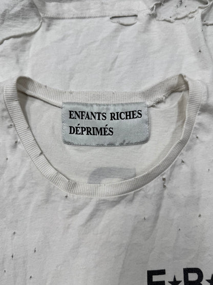 SS2016 Enfants Riche Deprimes ‘Dieu’ Distressed White Tank Top