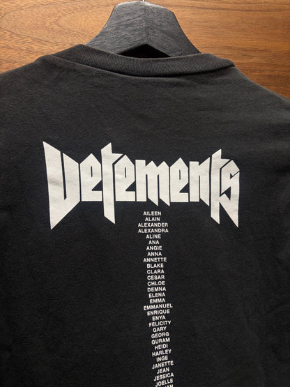 SS2017 Vetements x Hanes ‘Metal Tour’ Short Sleeve Shirt