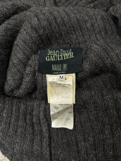 Vintage Jean Paul Gaultier ‘Chinoiserie’ Asymmetric Zip Knit Sweater