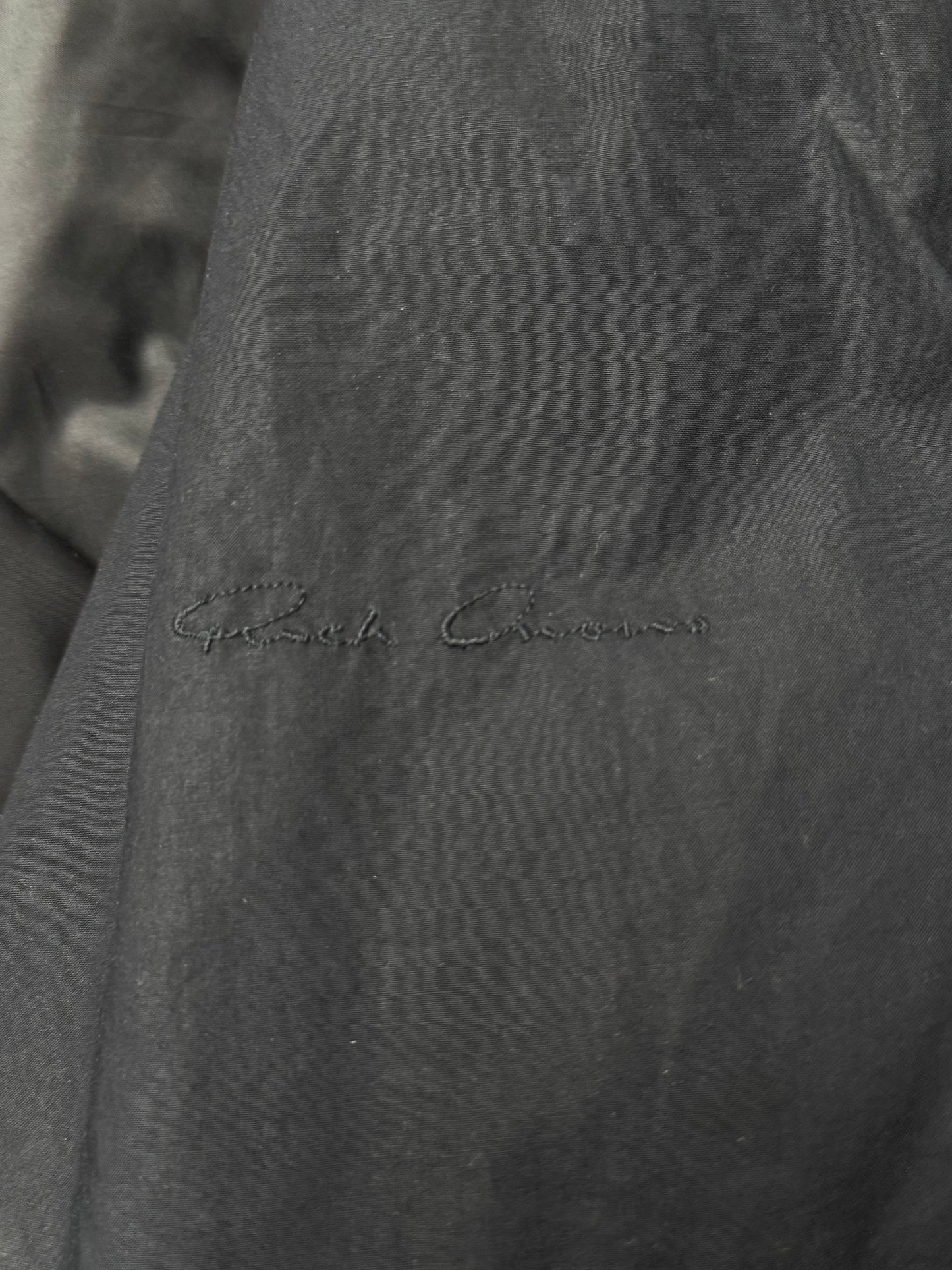 Rick Owens ‘Goose Down’ Padded MA-1 Black Bomber Jacket