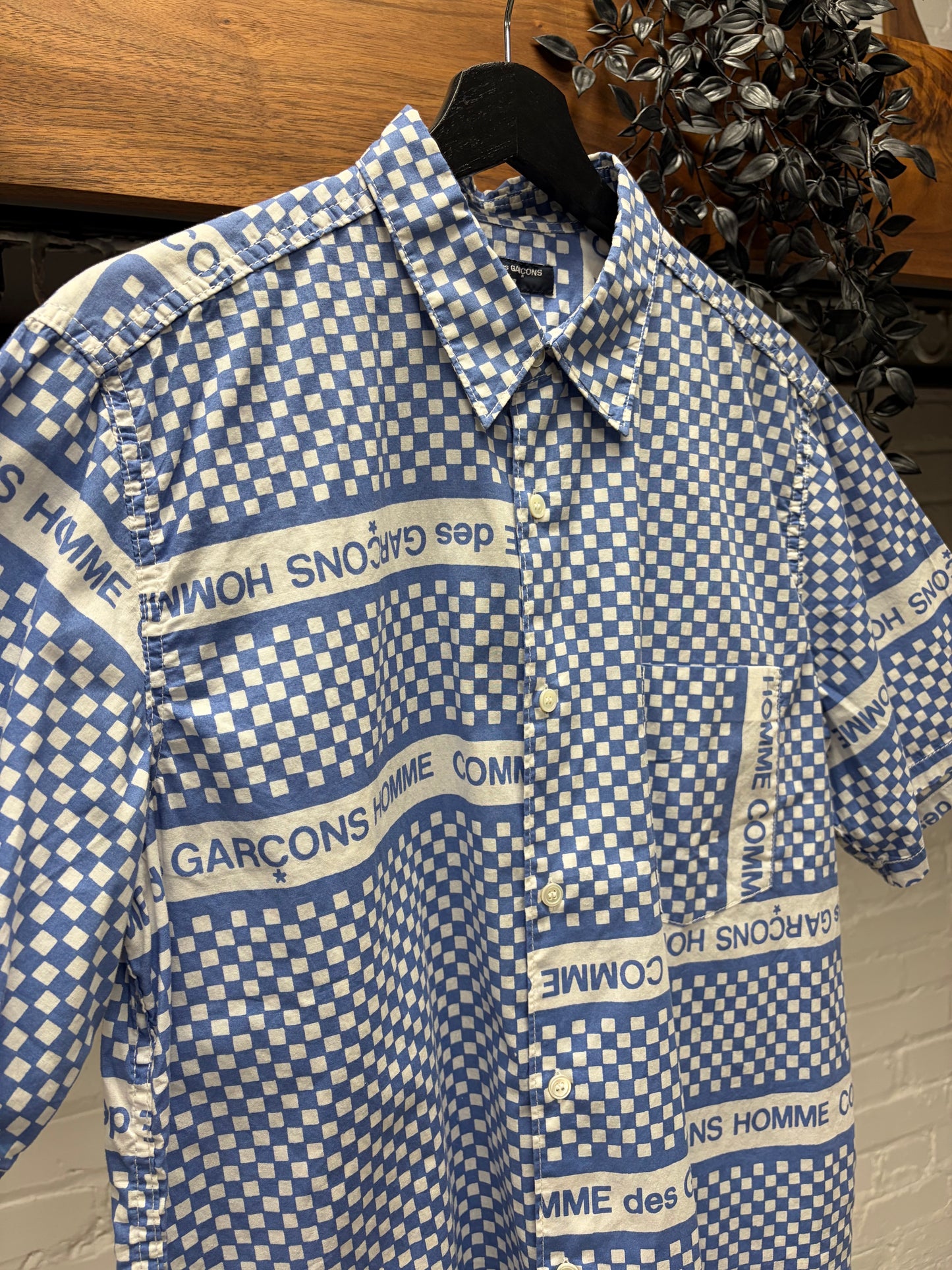 SS2003 Comme Des Garçons Homme ‘Checkerboard’ Short Sleeve Shirt