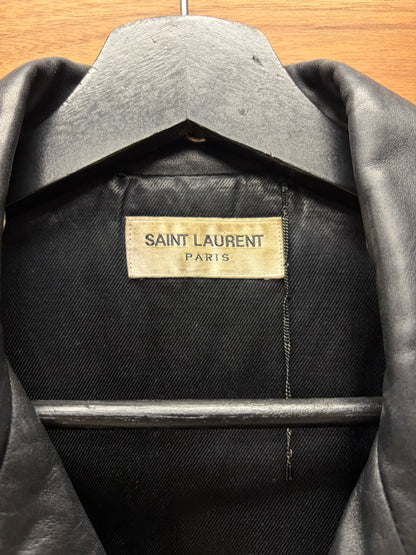 2016 Saint Laurent by Hedi Slimane ‘Black Chain’ ‘L-01’ Lambskin Leather Biker Jacket