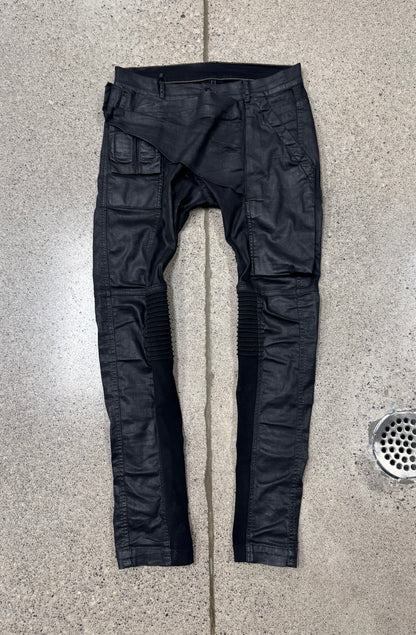 AW2013 Rick Owens ‘Memphis Cut’ Black Wax Denim