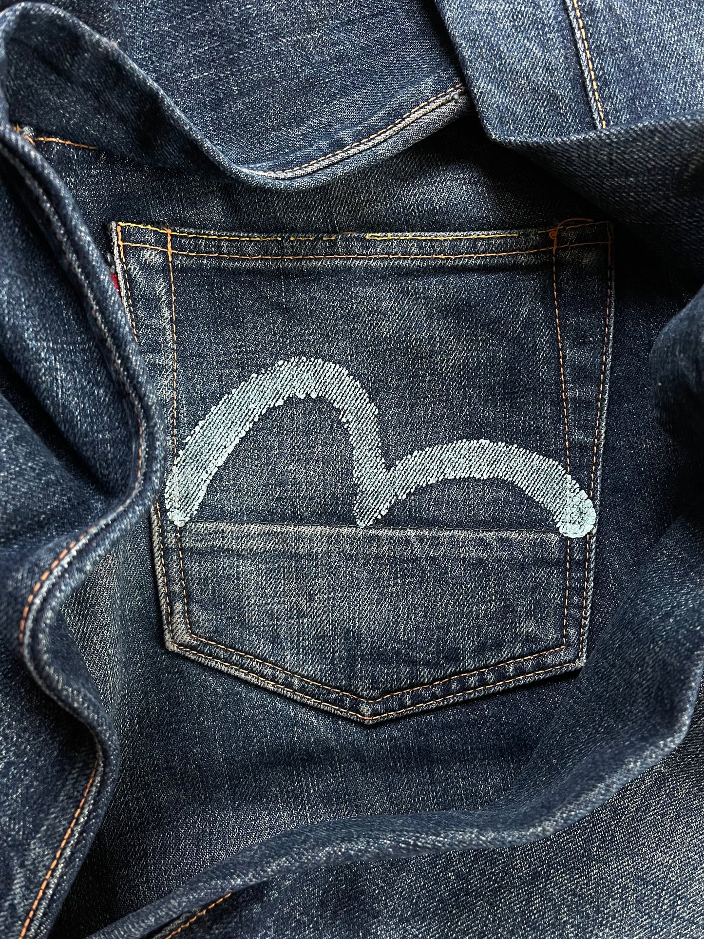 Evisu N02 Hand Painted Gull Logo Selvedge Denim