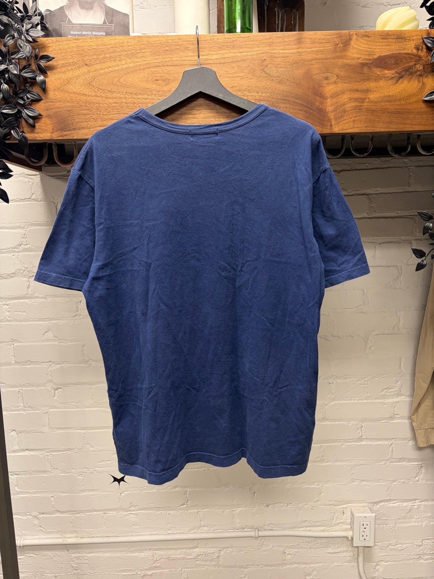 Vintage Yohji Yamamoto Y’s Blue ‘Paint Splatter’ Short Sleeve T-Shirt
