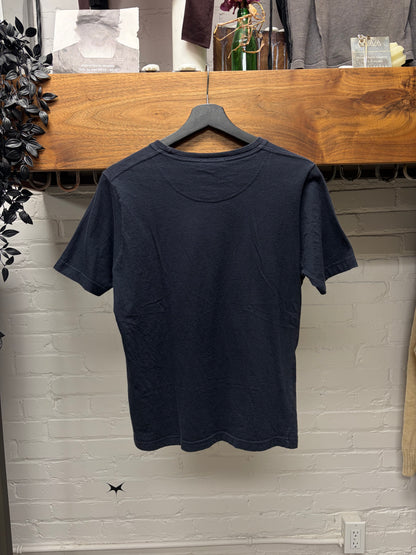 SS1997 Gucci by Tom Ford GG Interlock' Embroidered Chest Logo Black Short Sleeve T-Shirt
