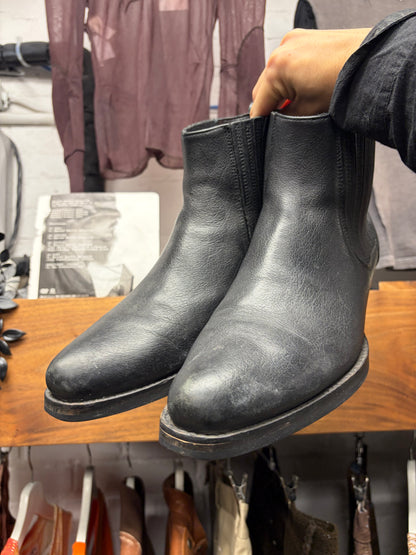 Our Legacy Black Leather ‘Cuban’ Pointed Toe Chelsea Boots
