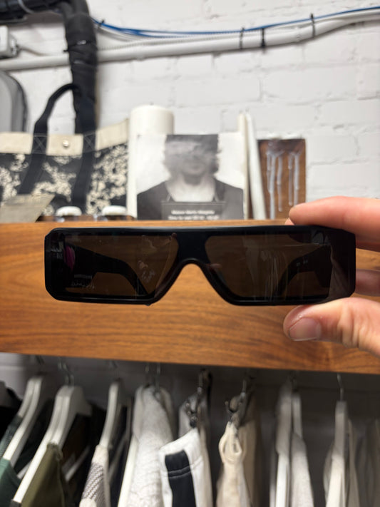 Rick Owens ‘Geth’ Box Shape Black Tinted Sunglasses