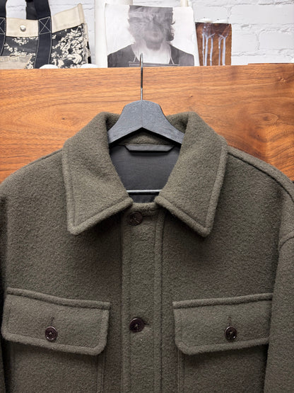 Lemaire Heavyweight Dark Brown Wool ‘Hunting’ Jacket