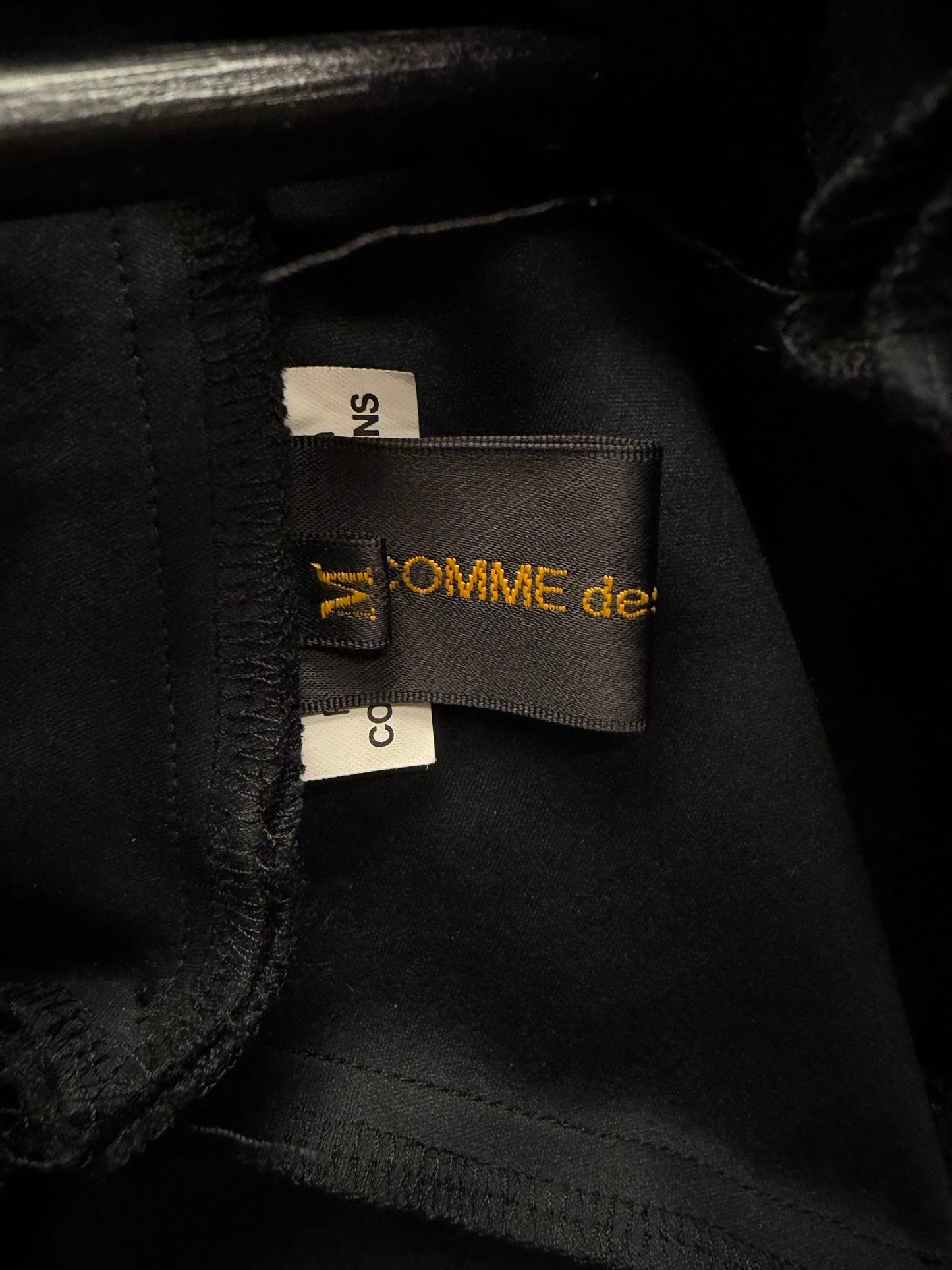 SS2009 Comme Des Garçons ‘Football’ Hexagonal Patterned Black Runway Top