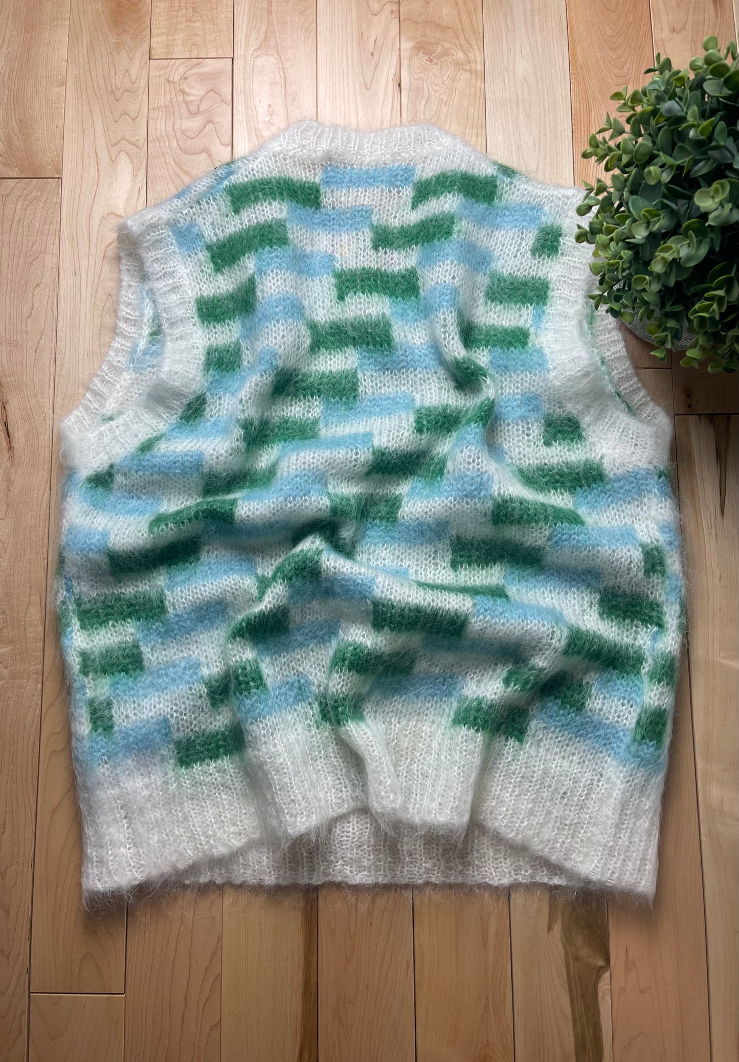 Marni Mohair V-Neck Striped Sweater Vest