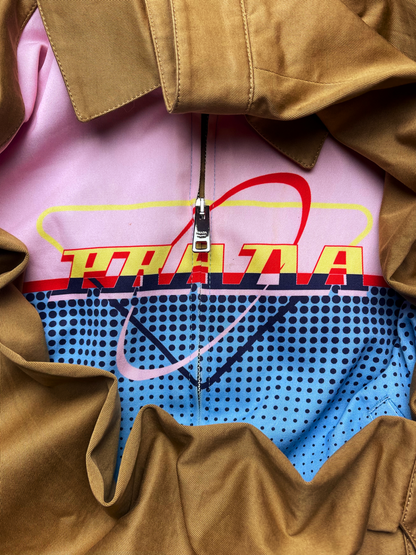AW2020 Prada Futuristic Logo Harrington Jacket