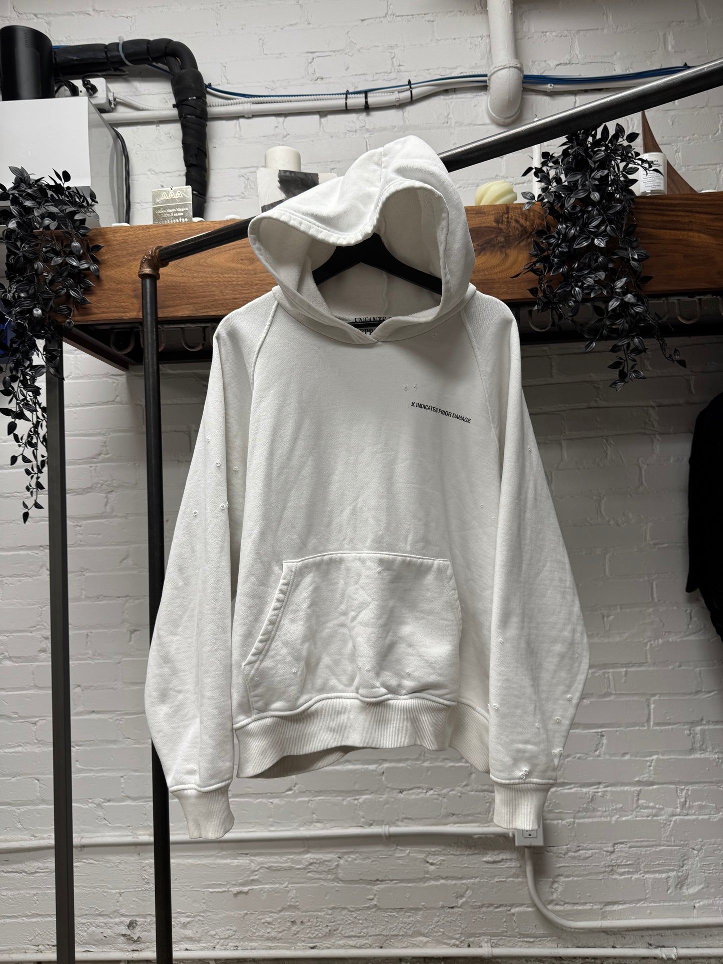 Enfants Riches Deprimes ‘X Indicates Prior Damage’ Thrash Distressed Hoodie