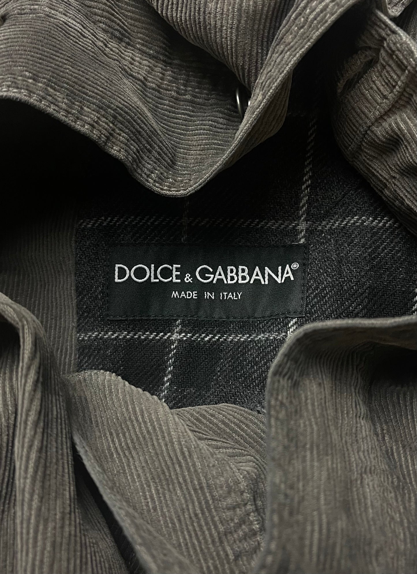 Dolce & Gabbana Mainline Corduroy Lined Trucker Jacket