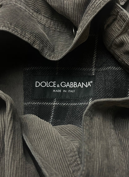 Dolce & Gabbana Mainline Corduroy Lined Trucker Jacket