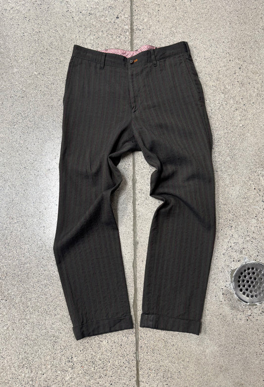 Comme Des Garçons Homme Pinstripe Trousers