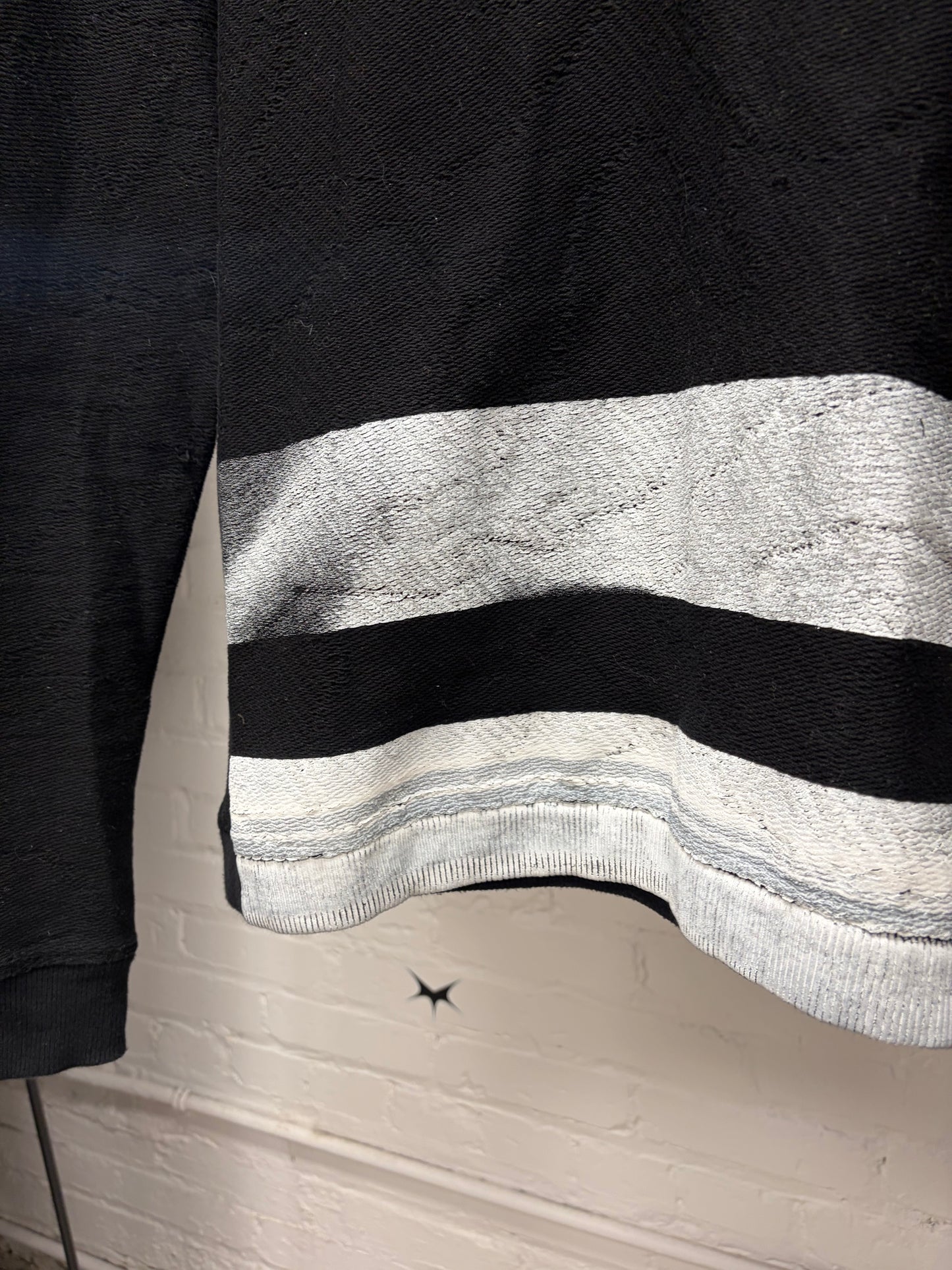 SS2016 Julius Cotton Jacquard Striped Appliqué Sweater