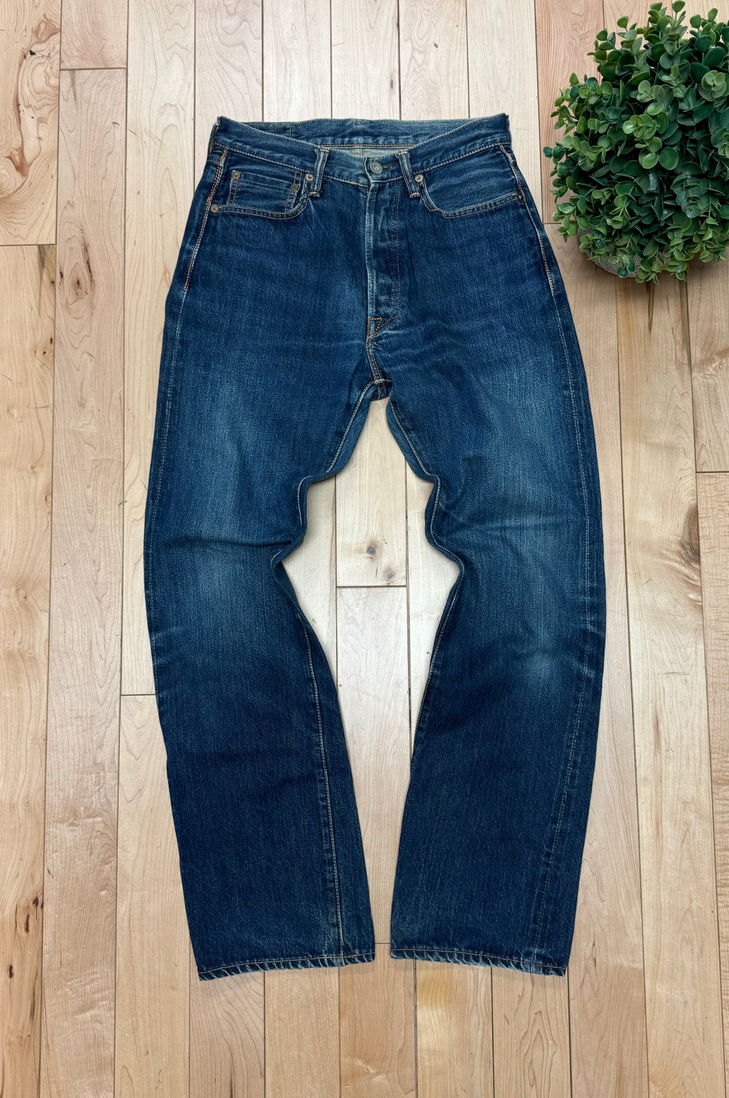 Kapital 12oz Raw Blue Bootcut Selvedge Denim