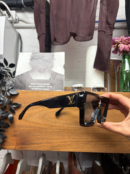 AW2021 Louis Vuitton by Virgil Abloh  Black/Gold ‘Cyclone’ Crystal Embellished Sunglasses