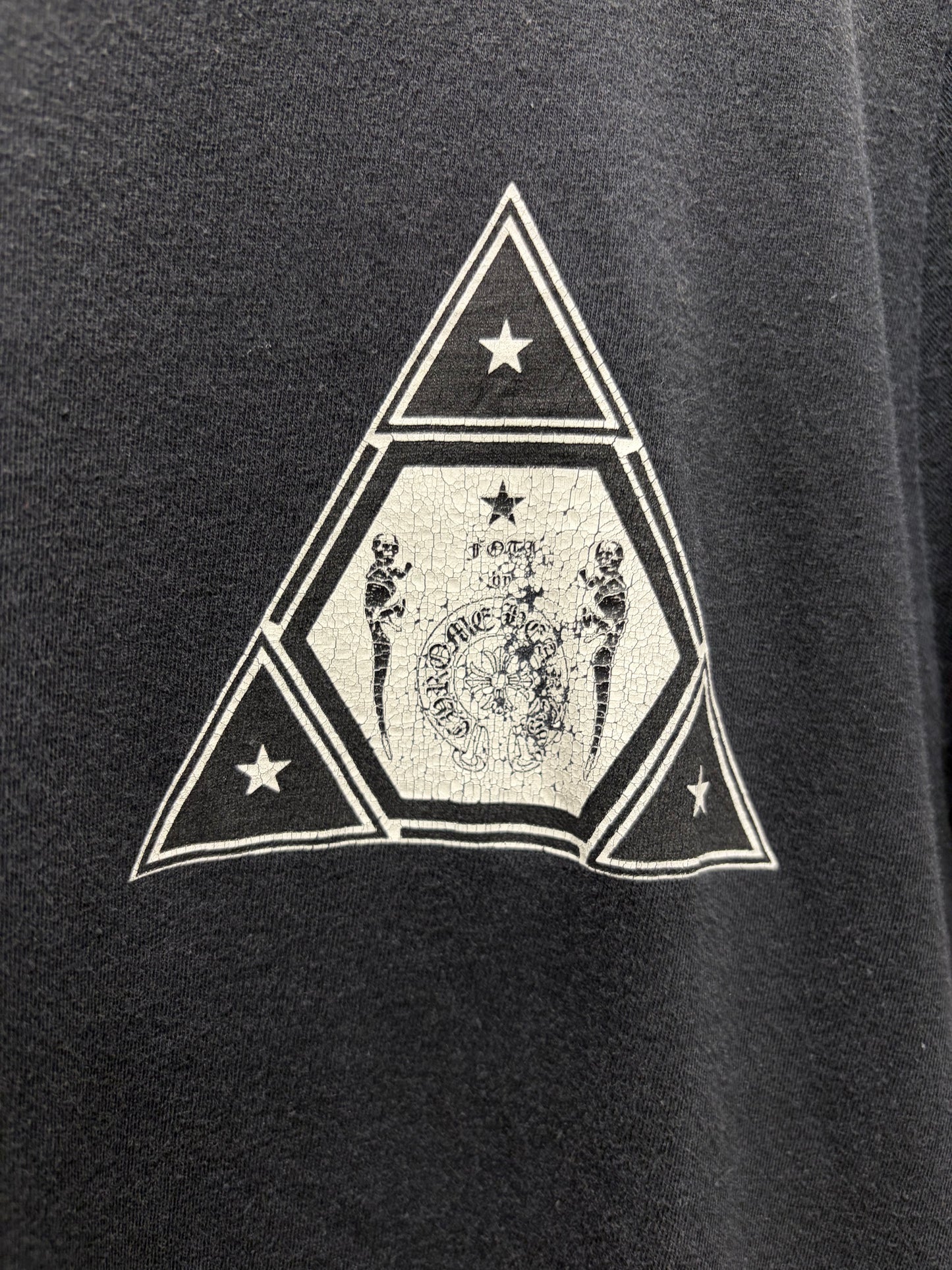 Chrome Hearts ‘Foti Pyramid’ Faded Black Graphic T-Shirt