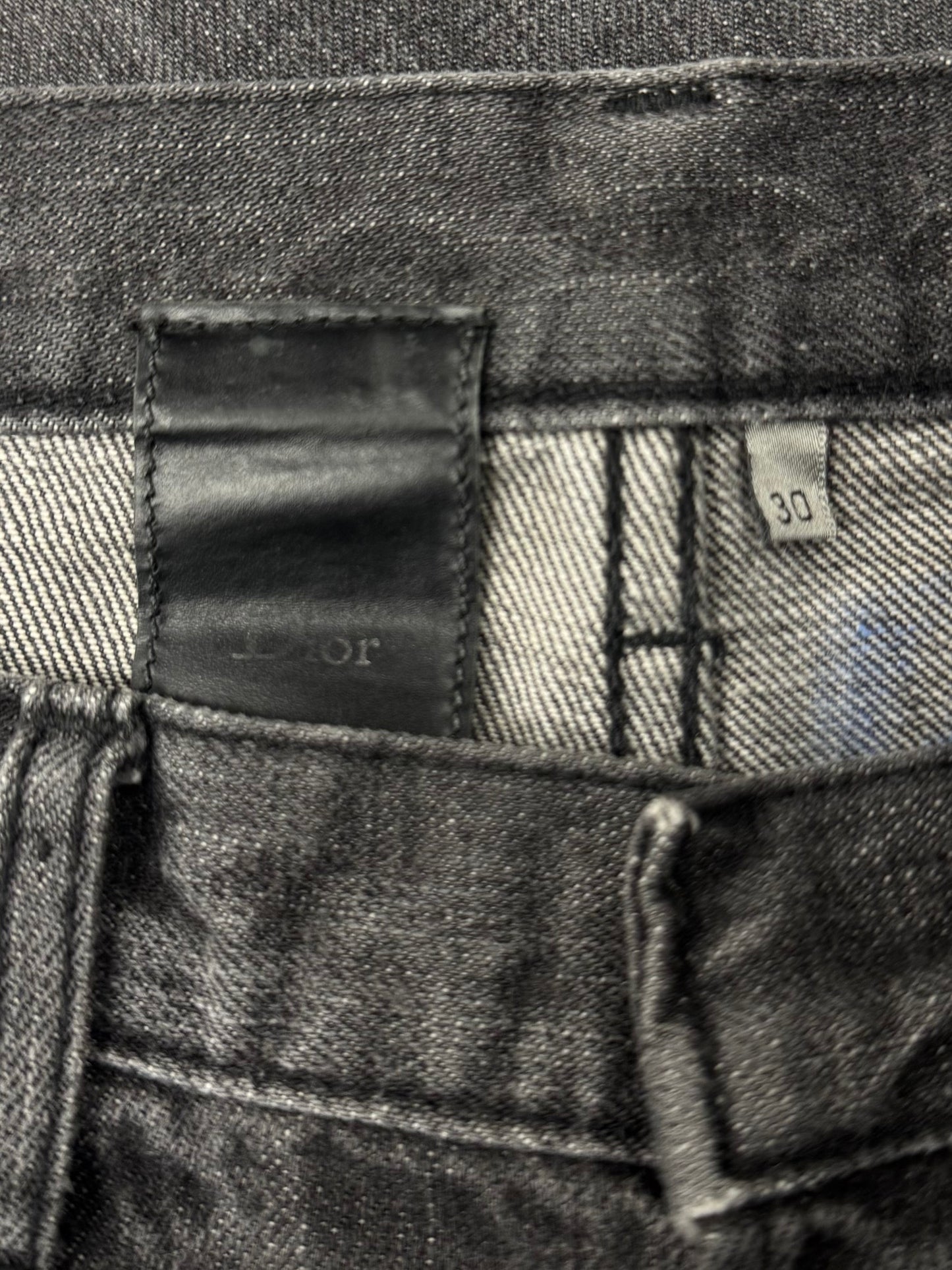 Dior Homme ‘Unaltered’ Grey Skinny Cut Denim