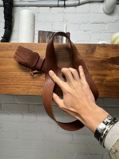 Maison Martin Margiela ‘Faceless’ Brown Leather Belt