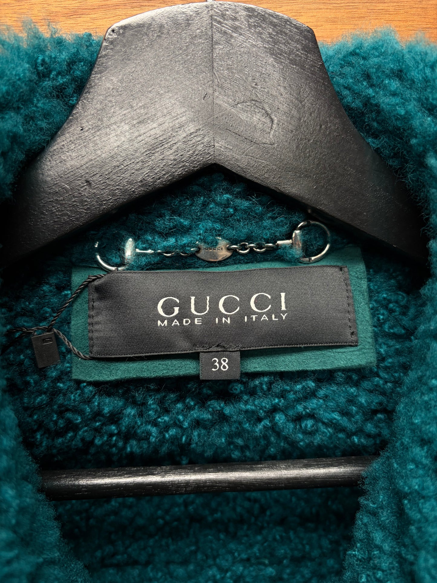 AW2014 Gucci by Frida Giannini Suede Biker Jacket with Shearing Interior