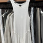 Vintage Jean Paul Gaultier Ribbed White Tank Top Dress