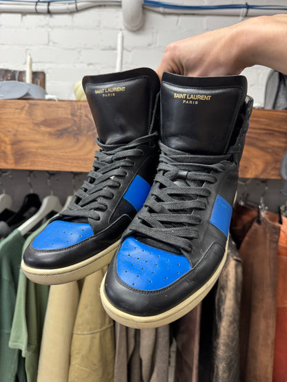 Saint Laurent ‘SL/01’ Court High Leather Trainers