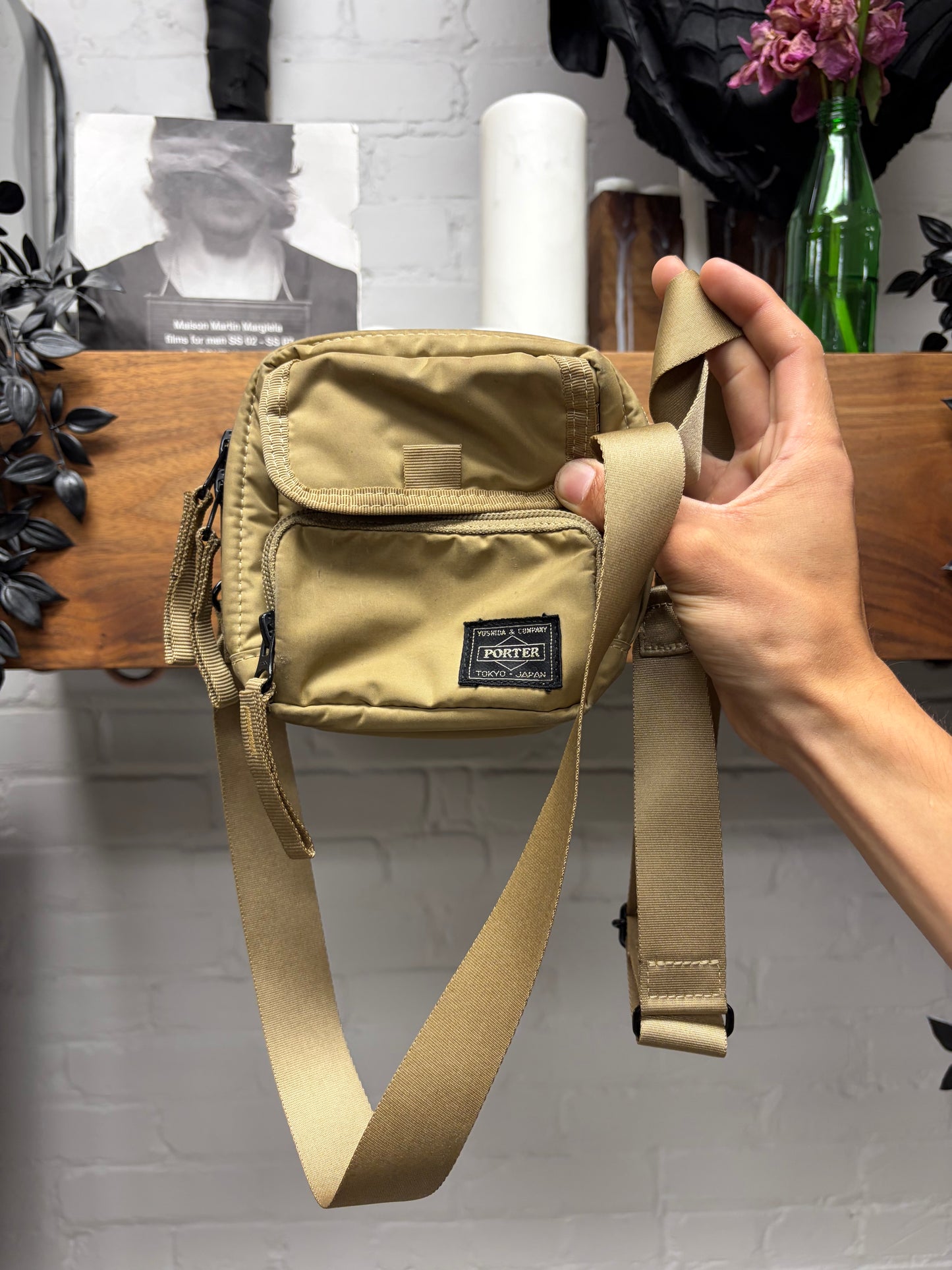 Porter ‘Drive’ 3-Way Tan Brown Crossbody Bag