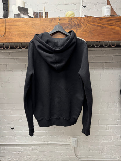 SS2016 Rick Owens ‘Cyclops’ Denim/Leather Patchwork ‘Jason’ Zip Up Hoodie