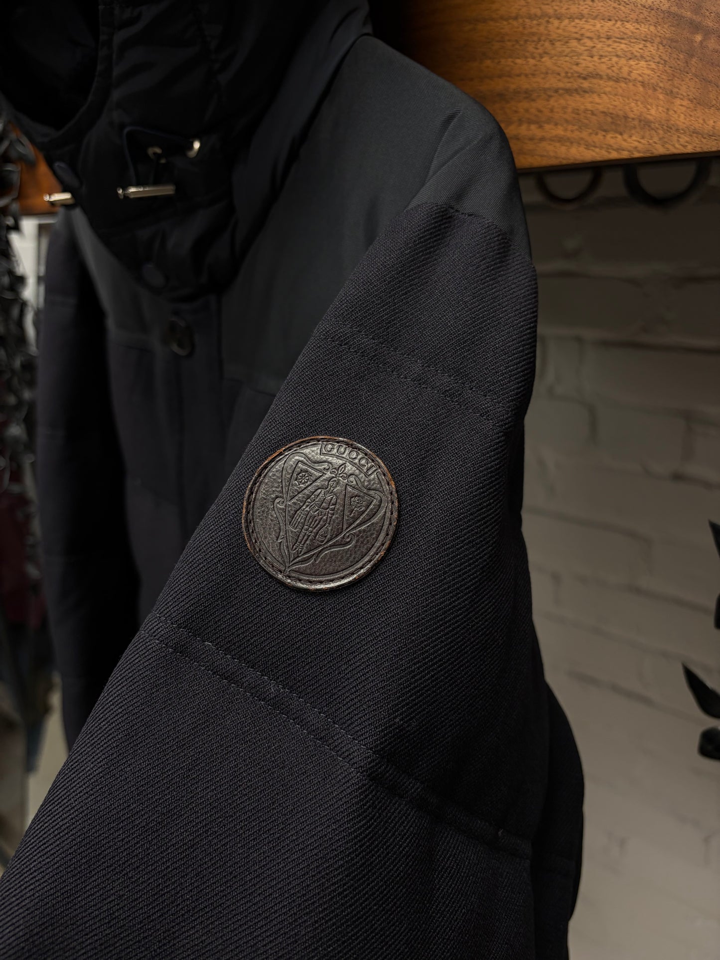 AW2011 Gucci by Frida Giannini Down Filled Puffer Jacket with Crest Patch