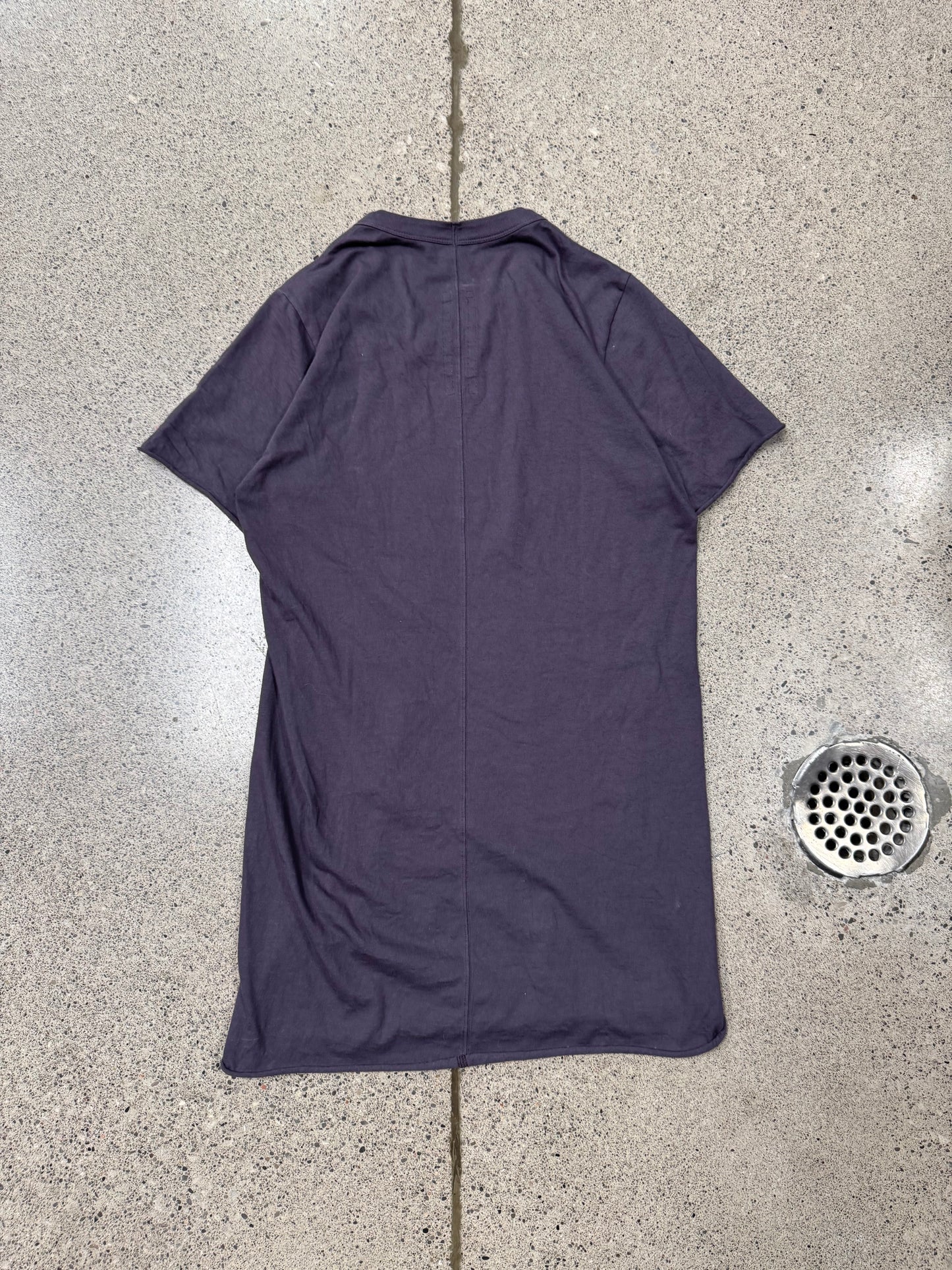 AW2021 Rick Owens ‘Gethsemane’ Eggplant Purple Layering Shirt