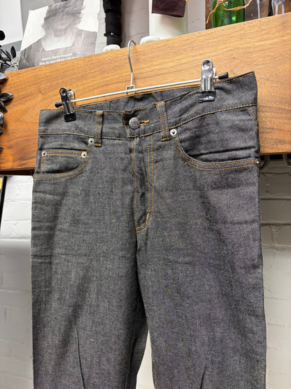 1999 Gucci by Tom Ford Grey Skinny Flared Leg Denim