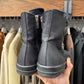 Rick Owens Waxed Nylon ‘Ramones’ Black High Top Sneakers