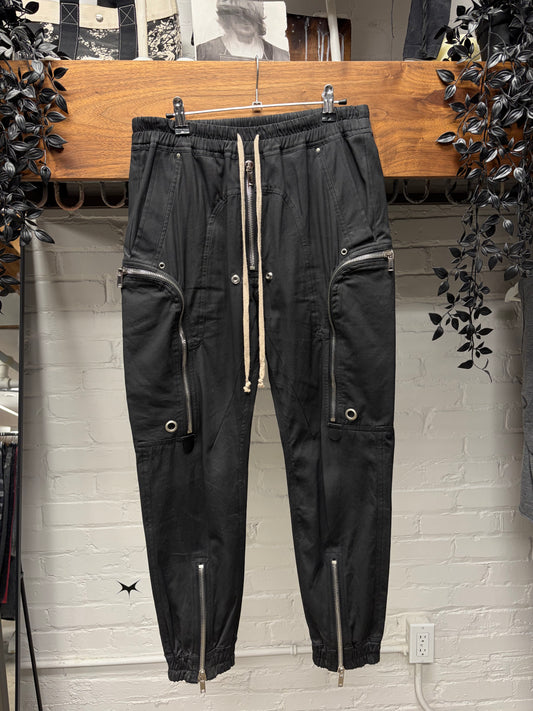Rick Owens ‘Bauhaus’ Black Flight Cargo Joggers