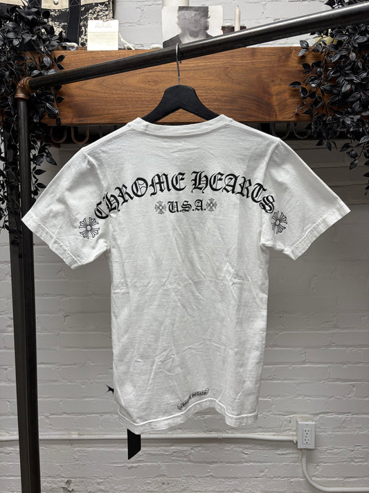 Chrome Hearts White Scroll Logo T-Shirt