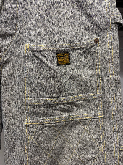 Kapital ‘Lumbar’ Double Knee Pinstripe Carpenter Denim